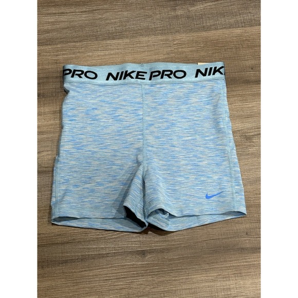 Womens Size Medium Nike Pro 3" Inseam Tight Fit Shorts Mid Rise Multi Color NWT - Picture 1 of 6